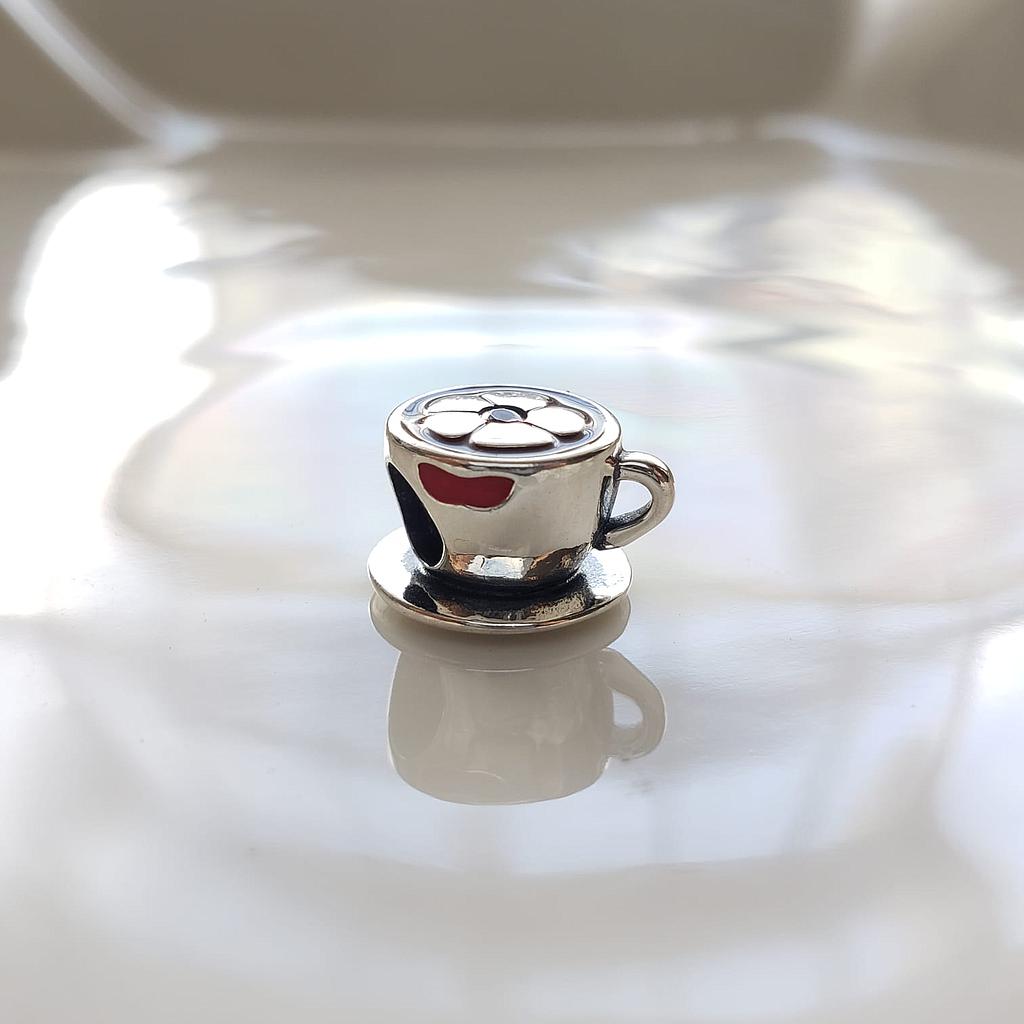 CHARM TAZA DE CAFÉ PLATA 925 ESTILO PANDORA