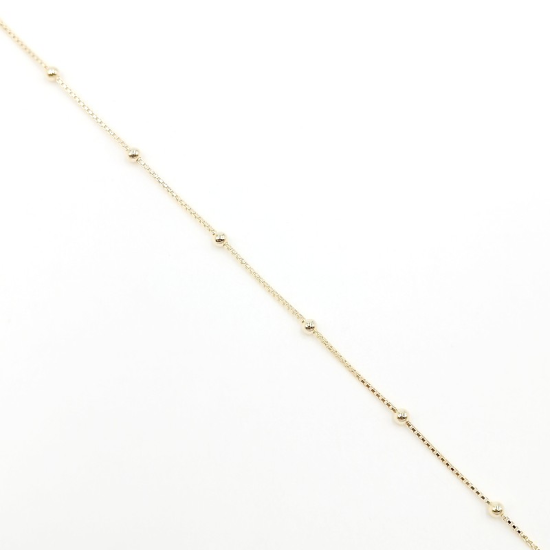 CADENA VENECIANA, CADENA BOX CON BOLITAS 2.5