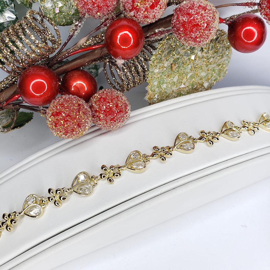 PULSERA GOLD CON CIRCONIO