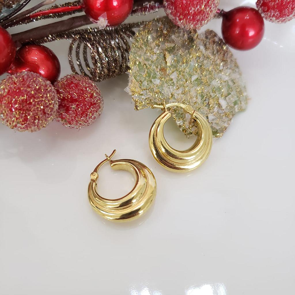 ARGOLLAS GOLD PLATA 925 Y BAÑO EN ORO 18K